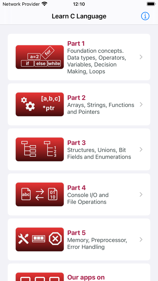 #1. Learn C Language (iOS) di: ALG Software Lab