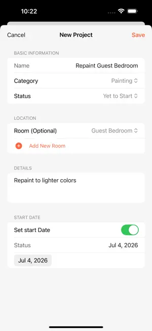 MyHome: Home Projects Tracker screenshot 2