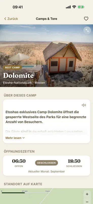 Etosha Safari: Karte & Guide screenshot 7 of 10