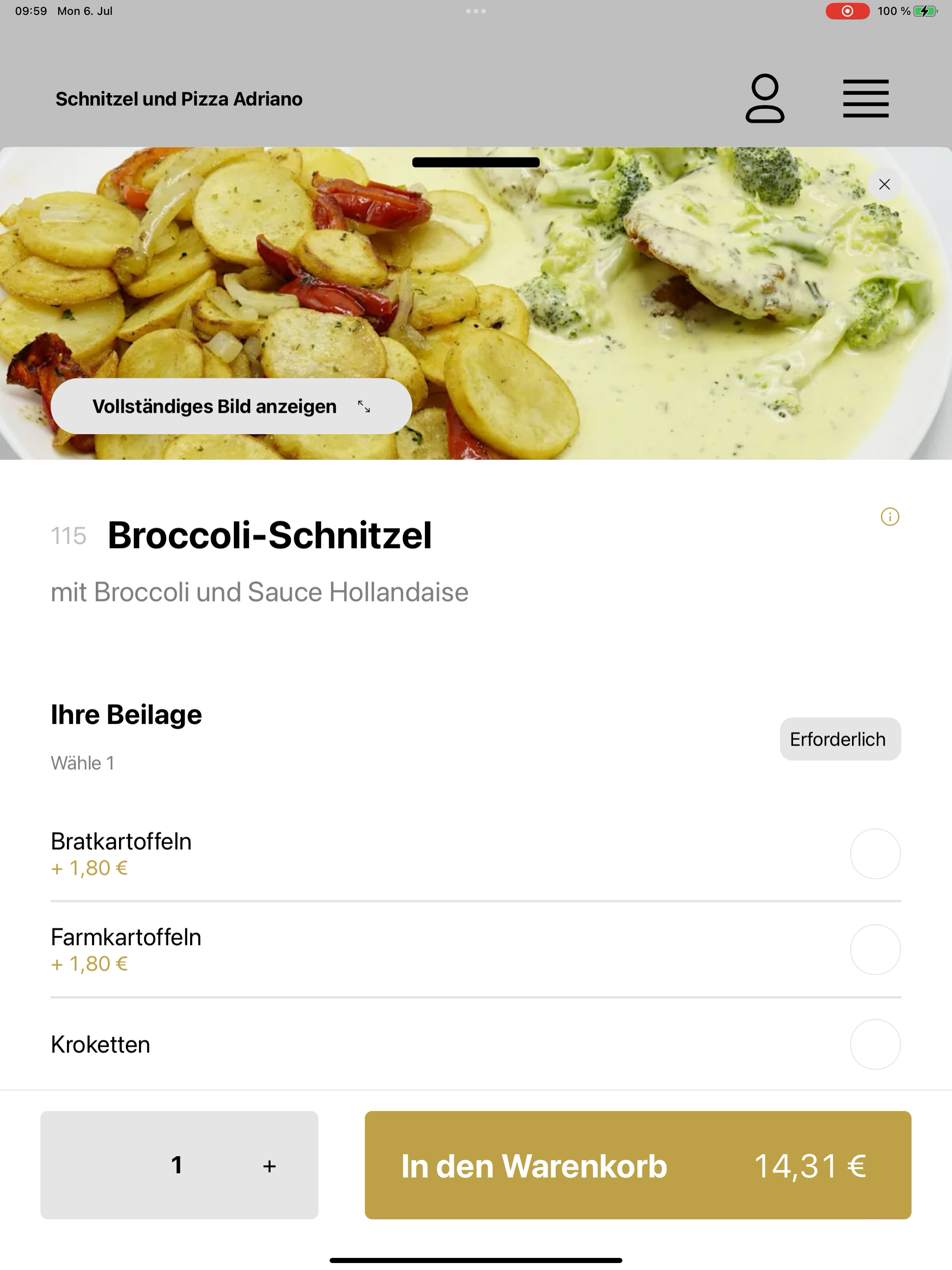Schnitzel und Pizza Adriano screenshot 7