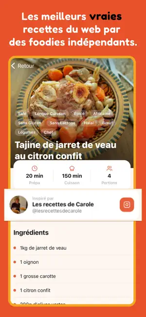 Shaki : recettes en un swipe screenshot 3