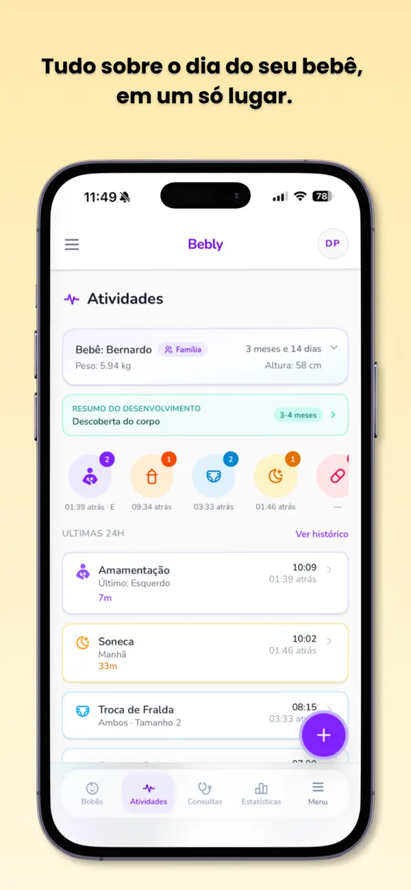 Screenshot #1 pour Bebly - Baby Tracker