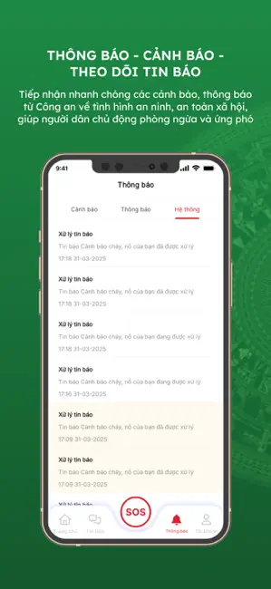 SOS An ninh trật tự CATP HCM iPhone screenshot 5
