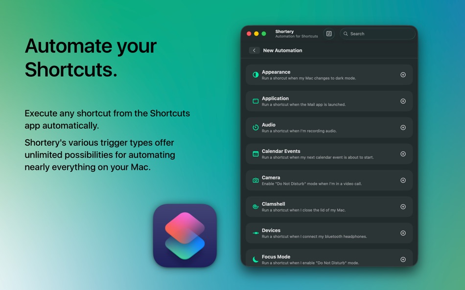 #1. Shortery (macOS) By: Unit Numberfive oHG