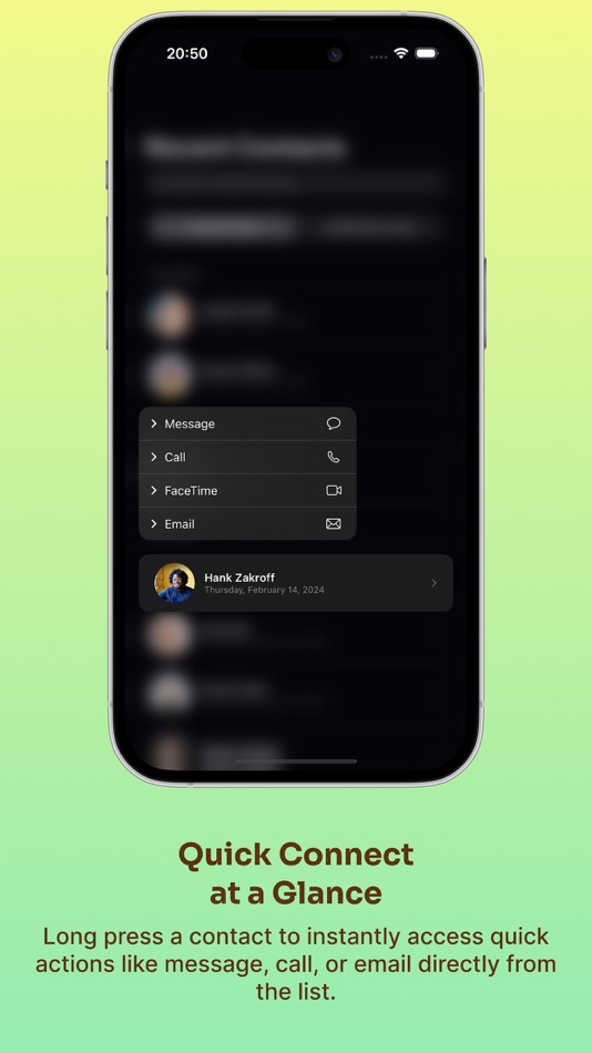 #3. Recent Contacts - LinkUp (iOS) 由: 磊 汪