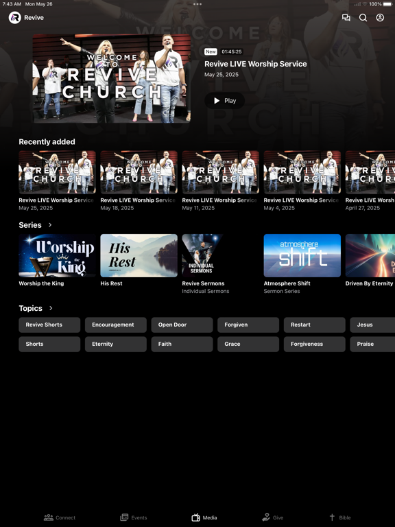Revive Church - Dayton iPad screenshot