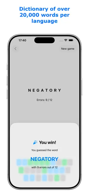 Simple Hangman - No Ads screenshot 2