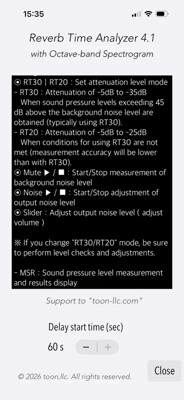 Reverb Time Analyzer screenshot 9 of 10