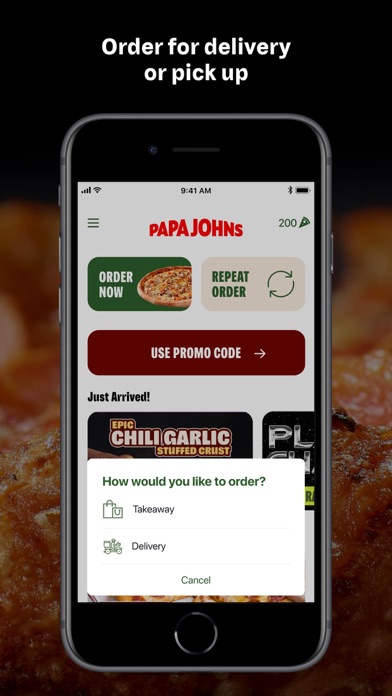 Papa Johns Pizza UAE Screenshot