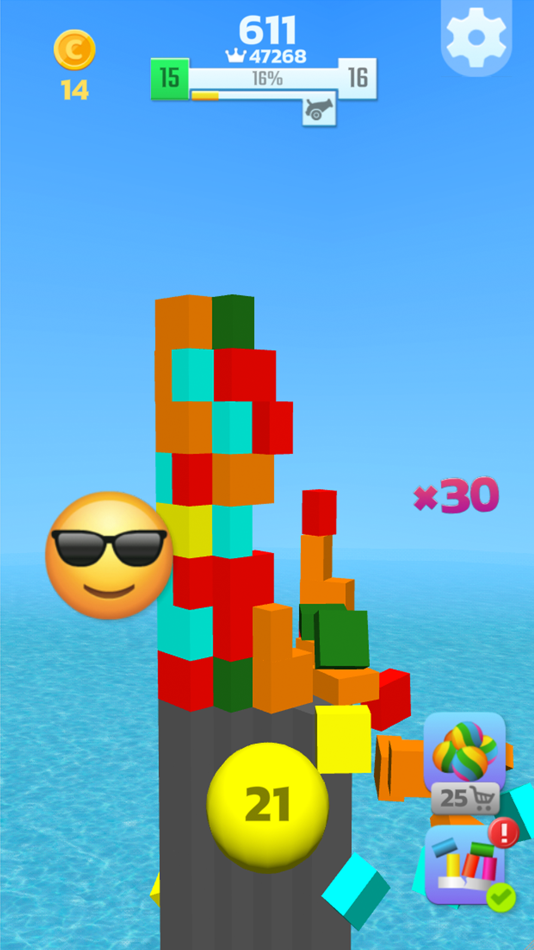 #4. Tower Crash 3D (iOS) 由: famobi