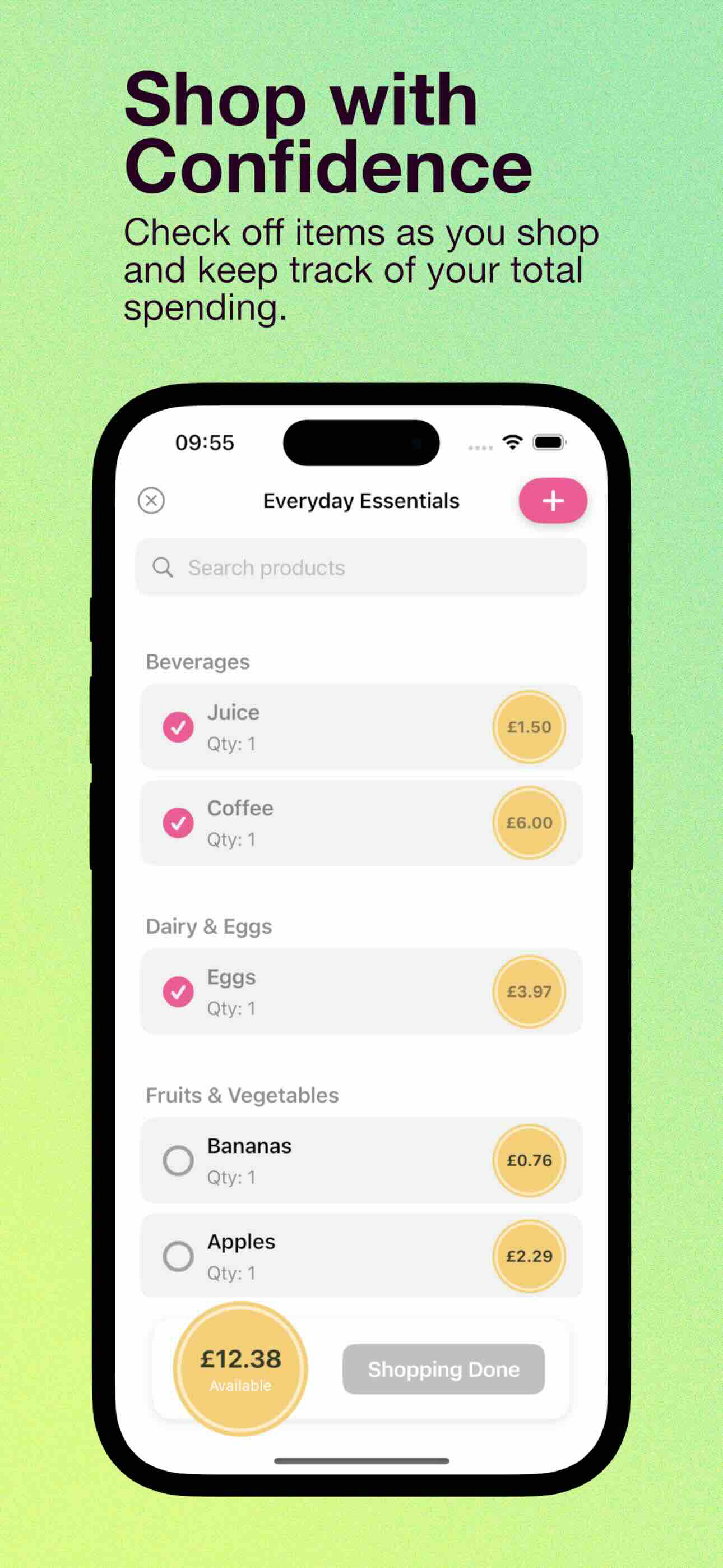 PlanToShop – Grocery Budgeting
