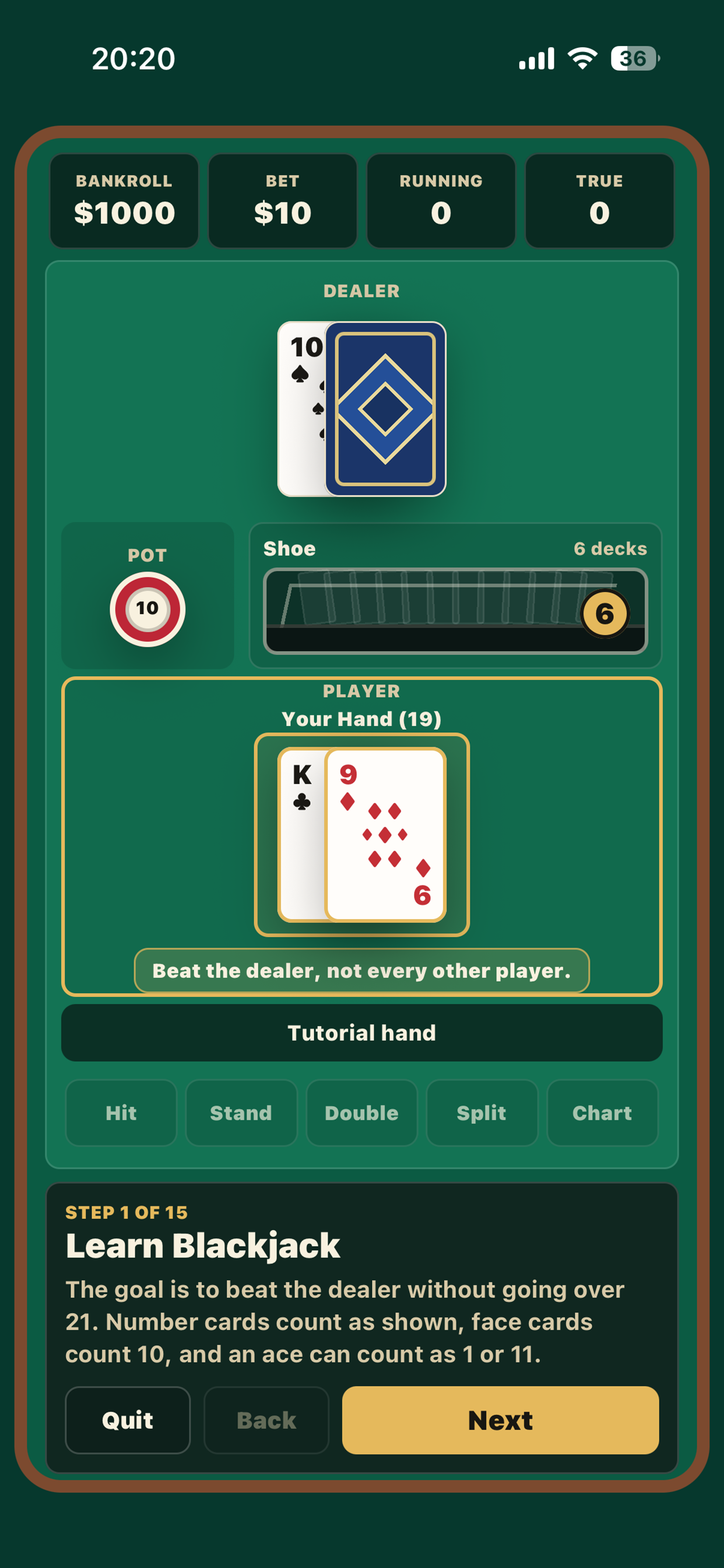 Blackjack Drill Room
