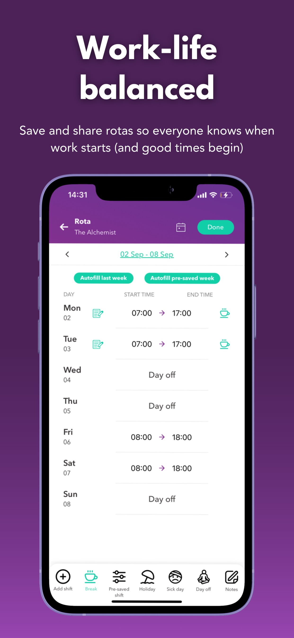 wac - shift & earnings tracker 스크린샷 6