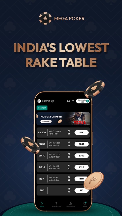 Mega Poker: Texas Poker Game screenshot-4