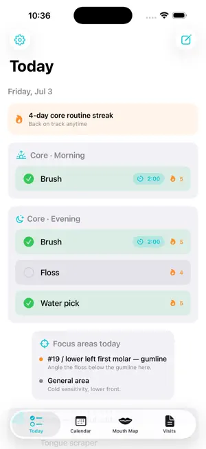 Gumline: Dental Habit Tracker screenshot 1