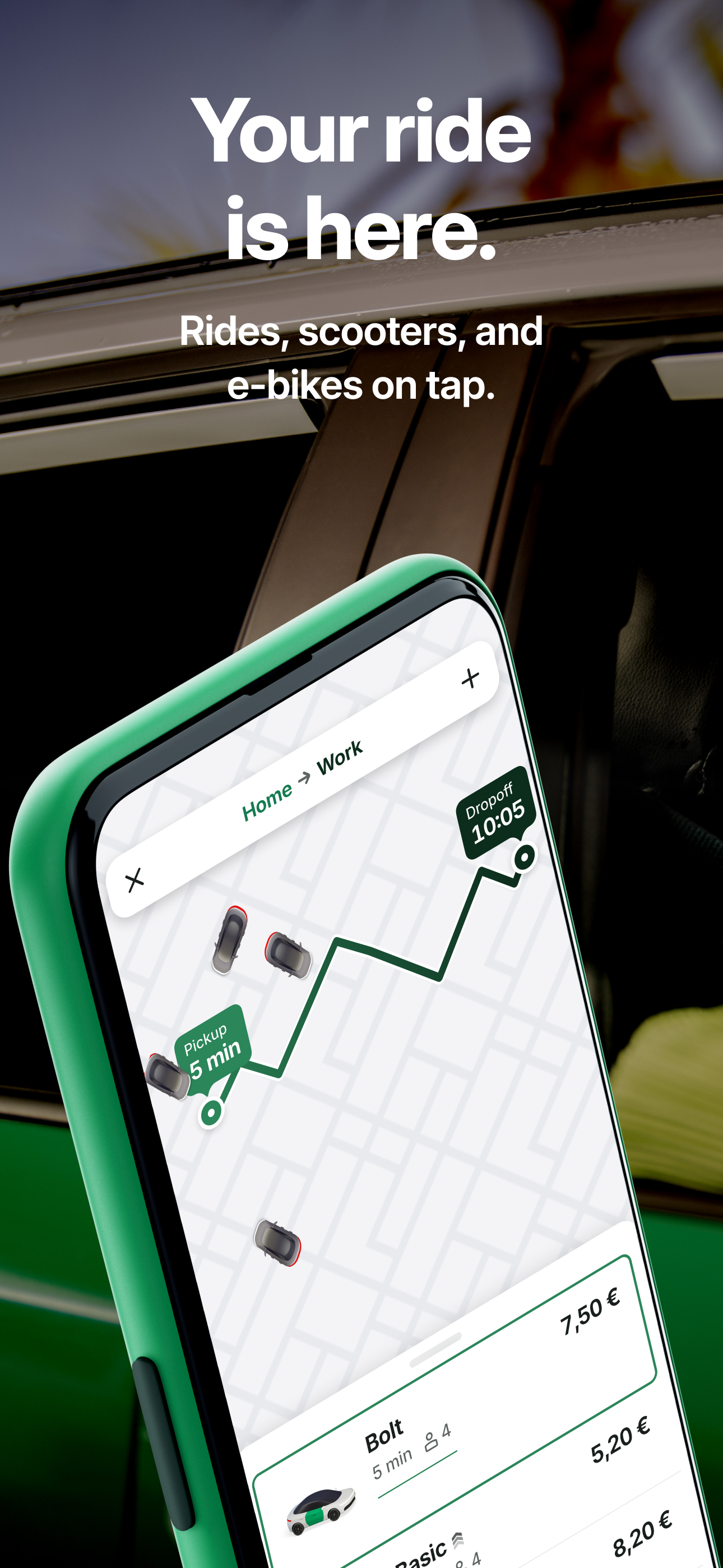 Bolt: Request a Ride