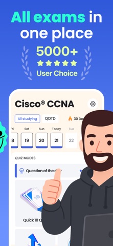 Cisco CCNA Test Prep 2025 Screenshot 2 of 6