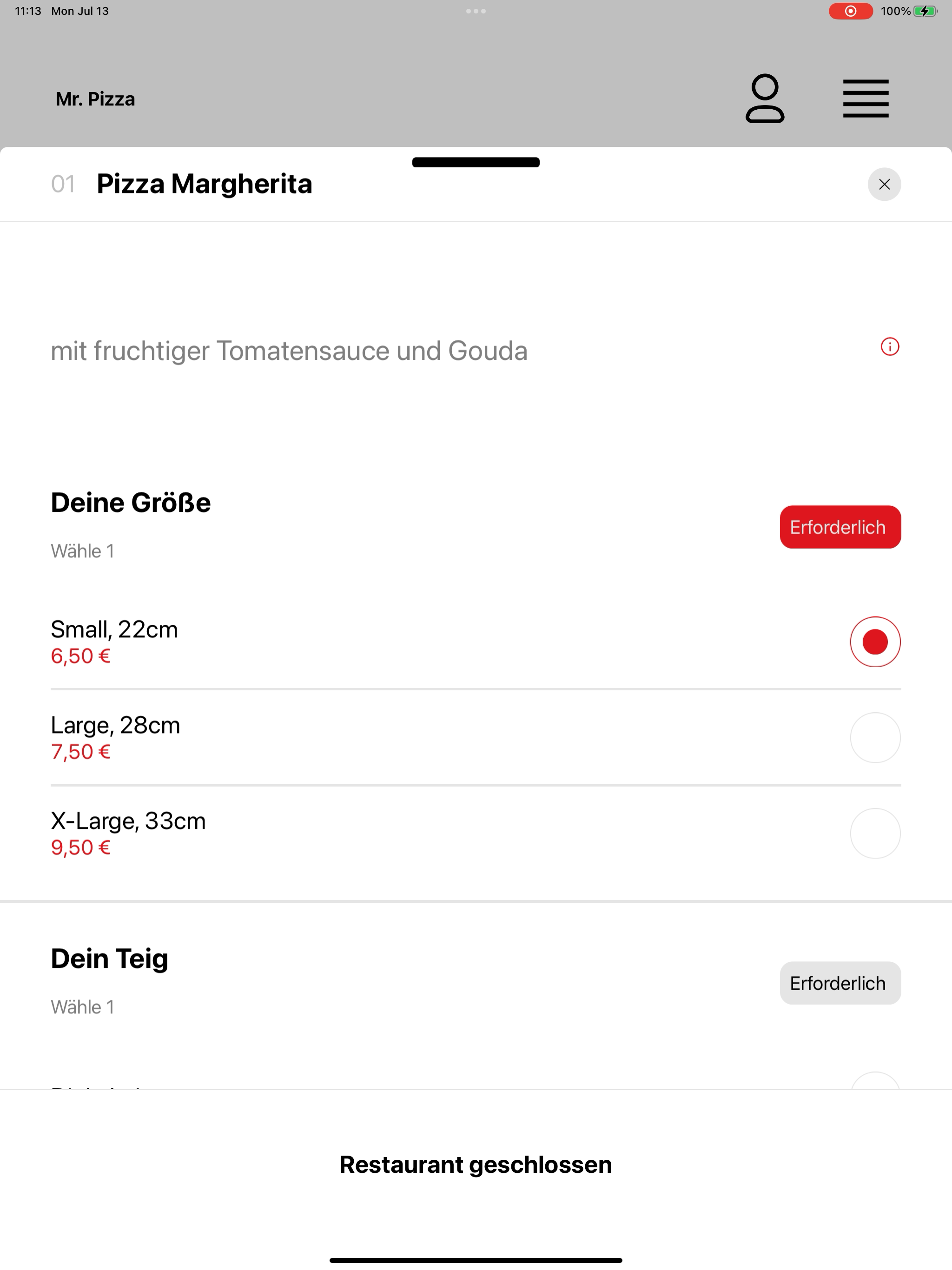 Mr. Pizza DE screenshot 8