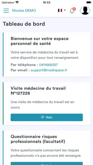 Passeport Santé screenshot 1