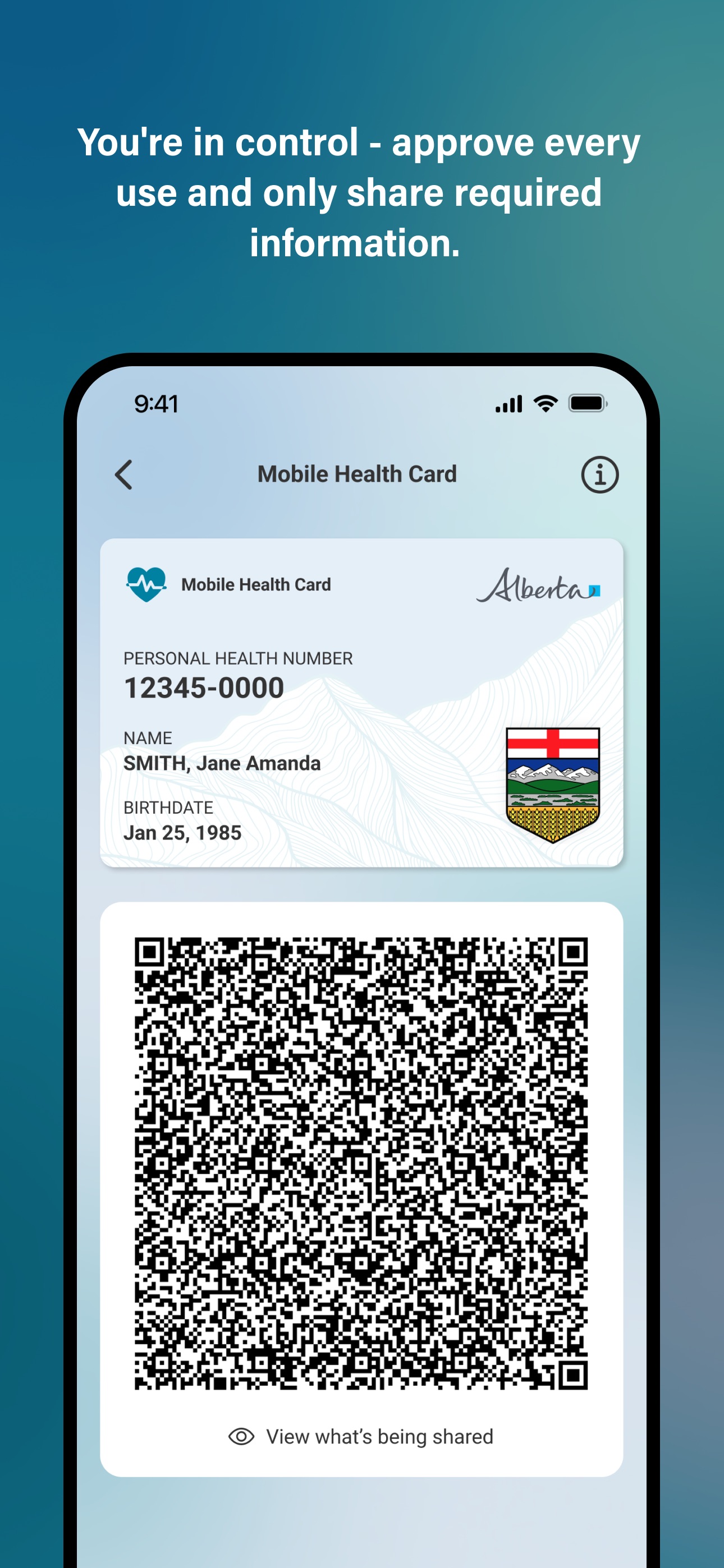 Alberta Wallet screenshot 3