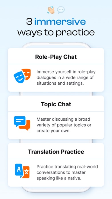 Screenshot 2 of AI Language Practice - Bubblz App