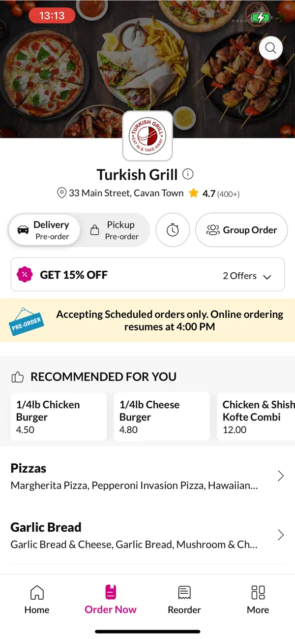 Screenshot #2 pour Turkish Grill Cavan Town