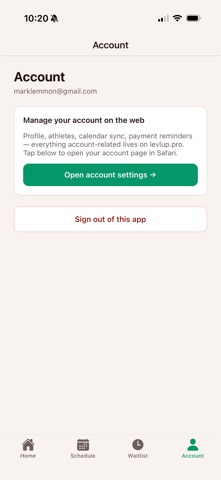 LevLUpPro iPhone screenshot