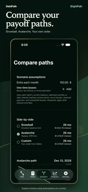 BrightPathDebtPath screenshot 2