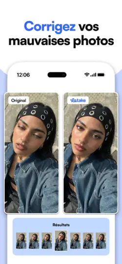 Capture d'écran de Retake IA: Éditeur De Photos sur iPhone 4