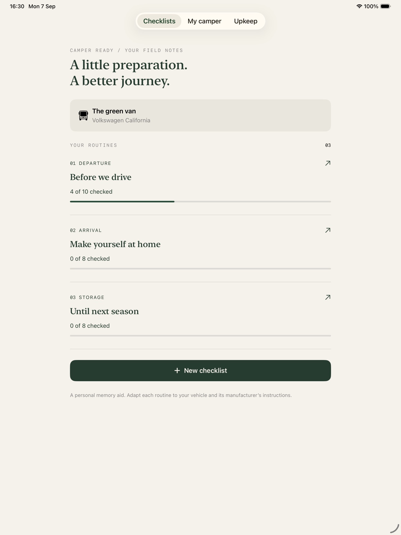 Screenshot 4 of Camper Ready