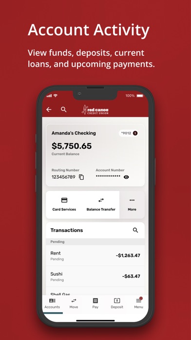 Red Canoe Credit Union Screenshot