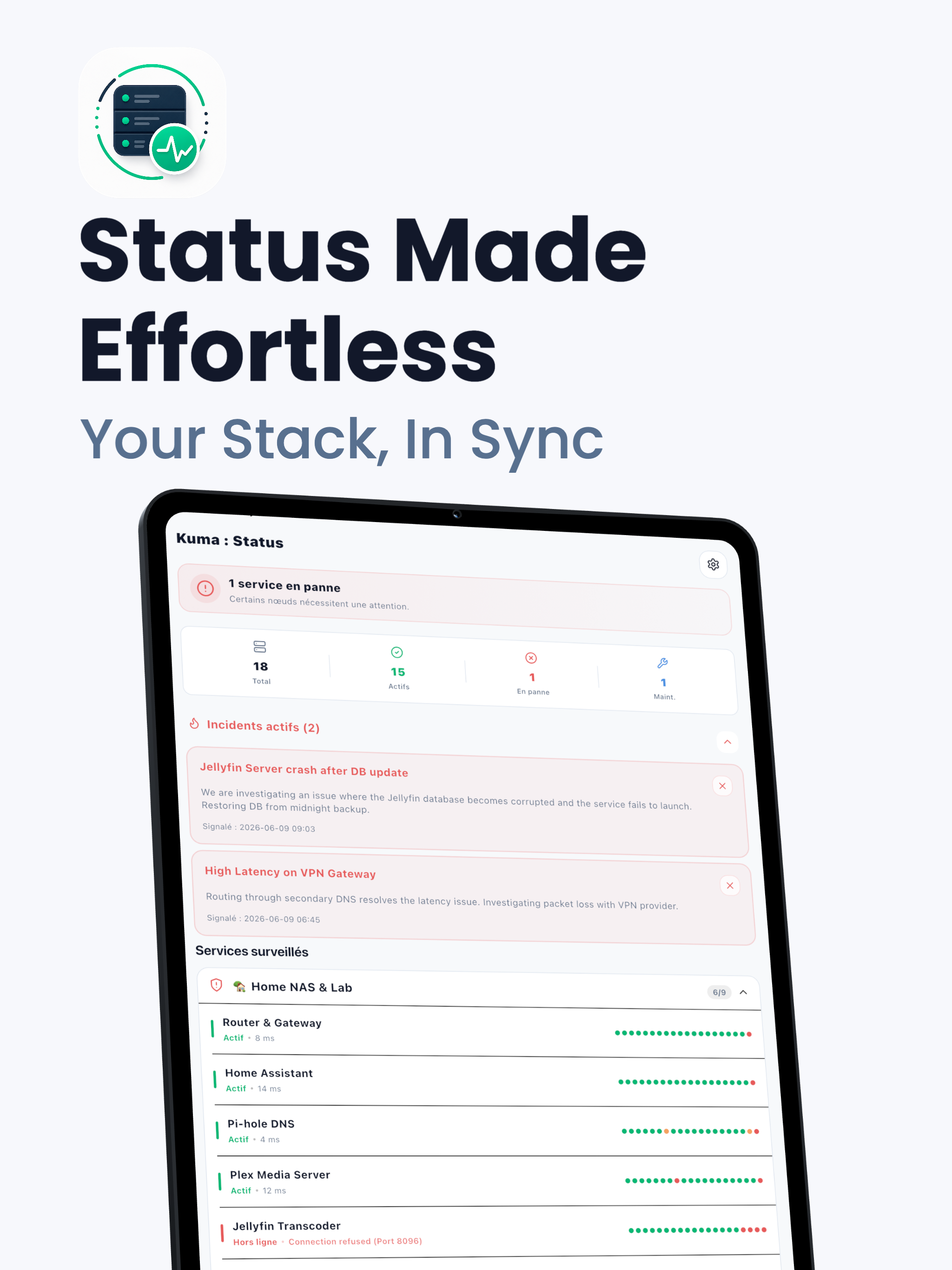 Kuma : Status screenshot 7