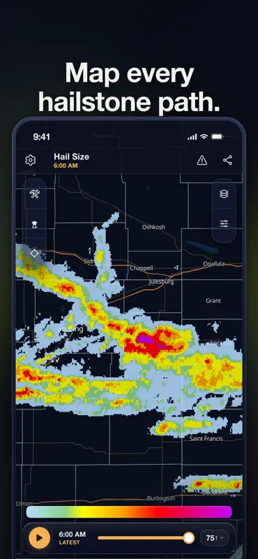 MesoRadar: Storm & Snow Radar screenshot 6 of 10