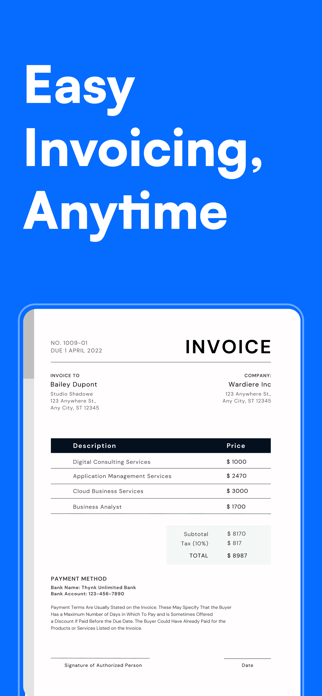 Invoice Maker - Simple Billing Screenshot 1 of 3