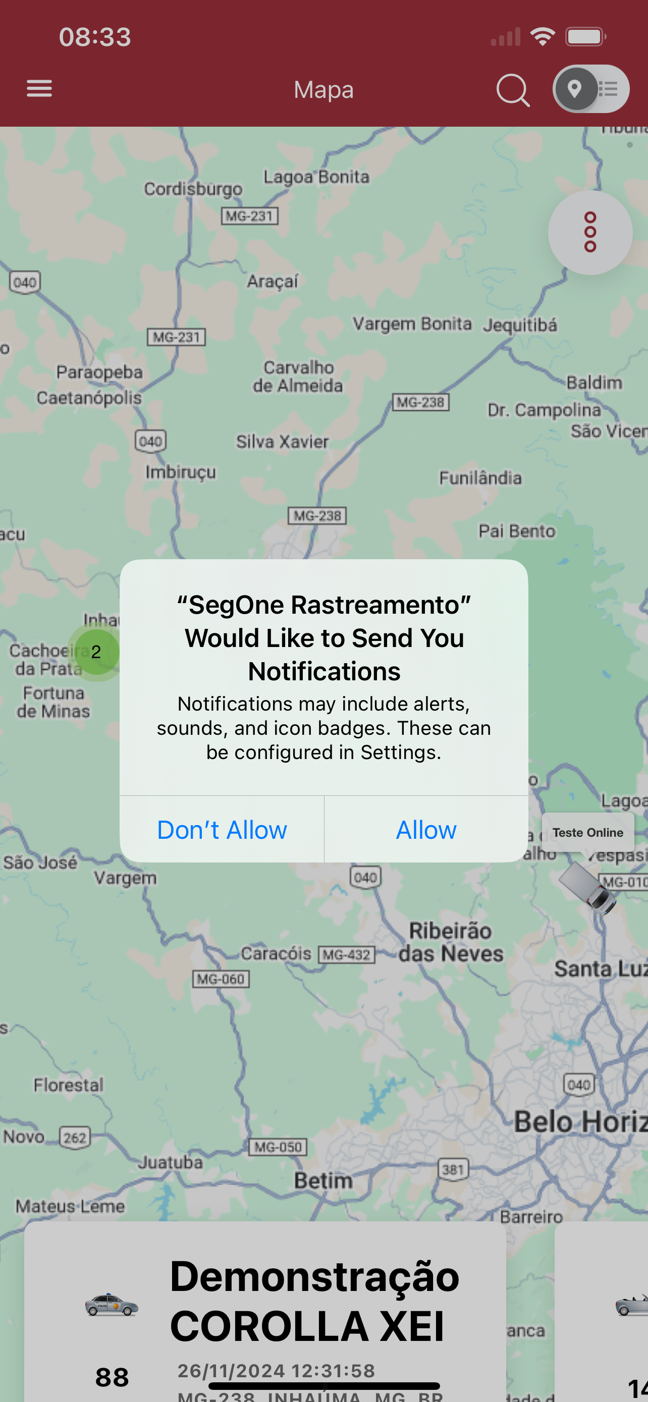 SegOne Rastreamento
