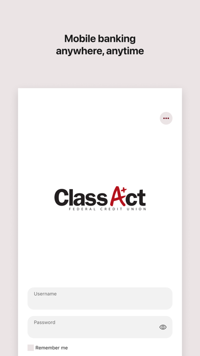 Class Act Federal Credit Union Screenshot