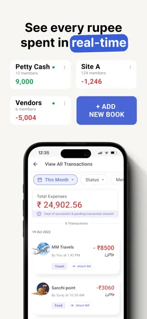 CashBook-UPI Wallets for Staff iPhone screenshot 5
