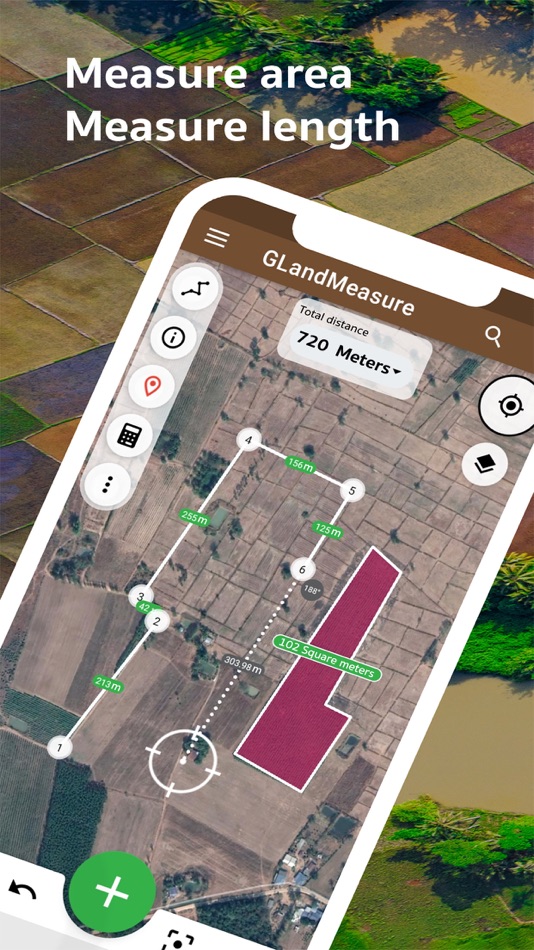 #1. GLand: GPS Field Area Measure (iOS) 由: Authai Yaprasat