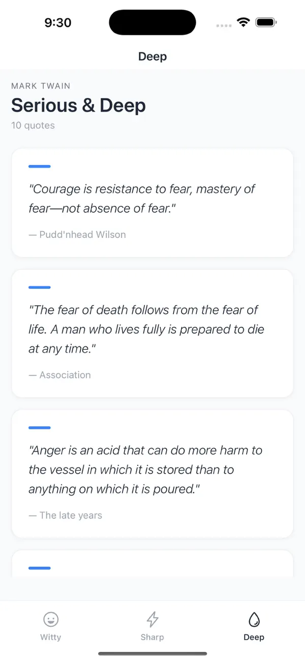 #1. Twain Quotes (iOS) 게시자: Charles Denison