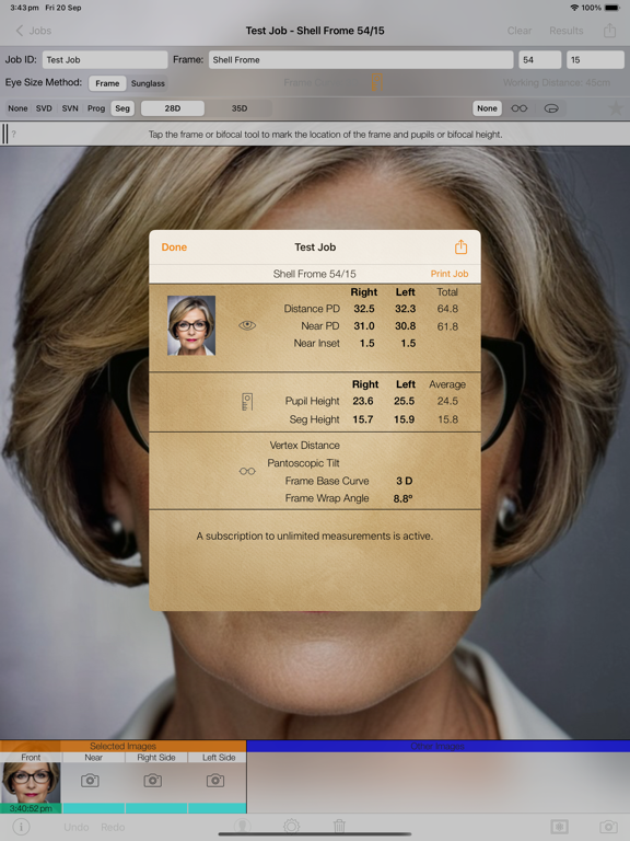 Screenshot #6 pour Optical Dispensing Assistant 2