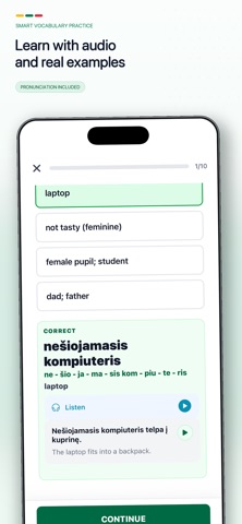 Examen - Lithuanian A1/A2 Prep screenshot