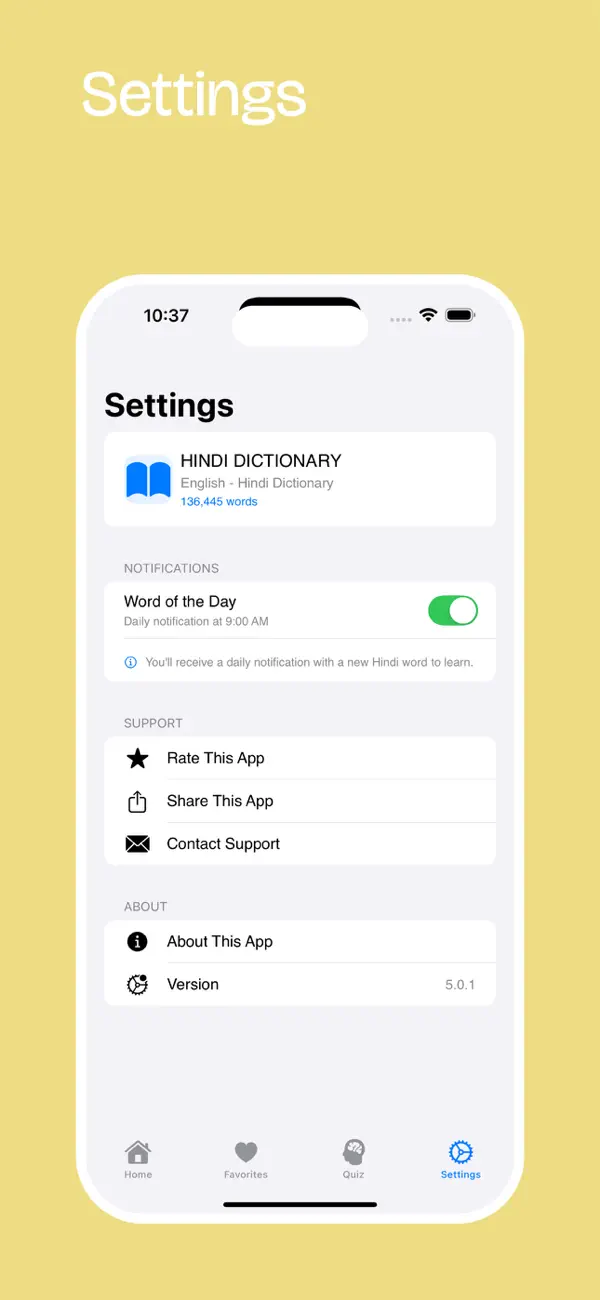 #5. Hindi Dictionary App (iOS) Ved: Joshy Joseph