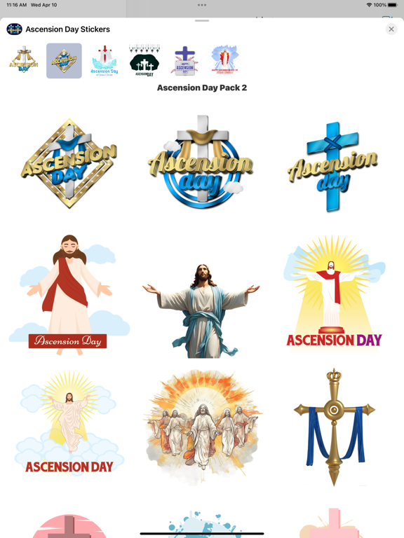 Screenshot #5 pour Ascension Day Stickers
