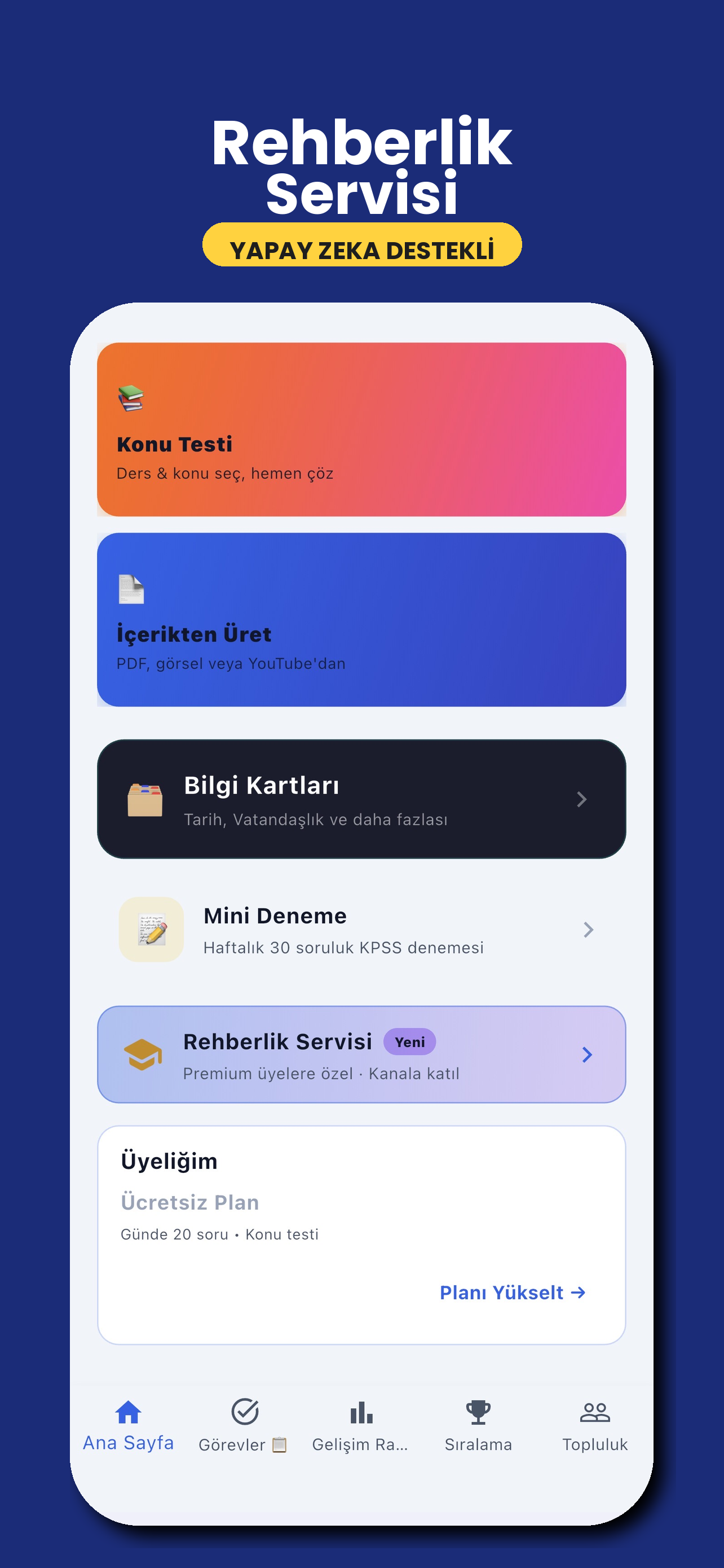 GÜNEŞ AI:KPSS YKS SORU BANKASI screenshot 3