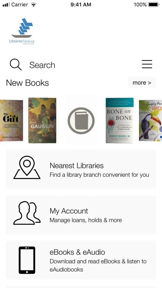 #1. Libraries Tararua (iOS) Ved: Department of Internal Affairs