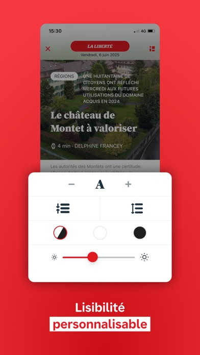 La Liberté journal iPhone screenshot 5 - News app