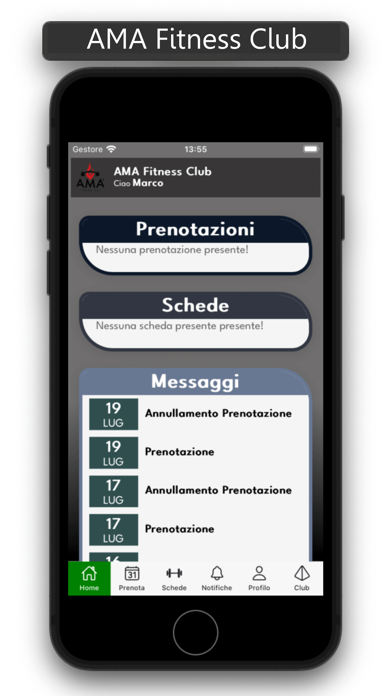 AMA Fitness Club Screenshot