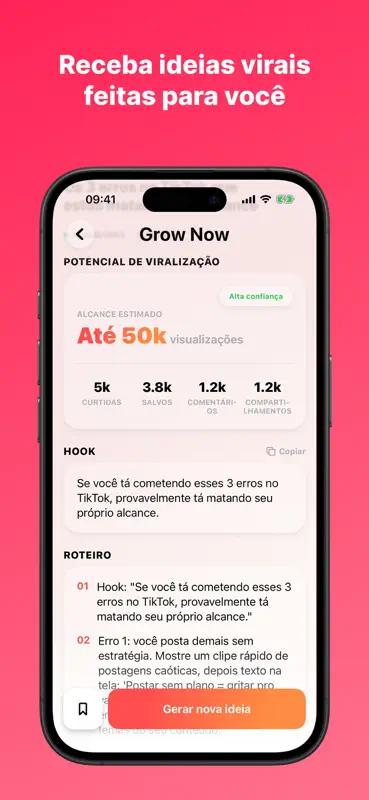 Grow Now - Ideias Virais screenshot 2 of 5