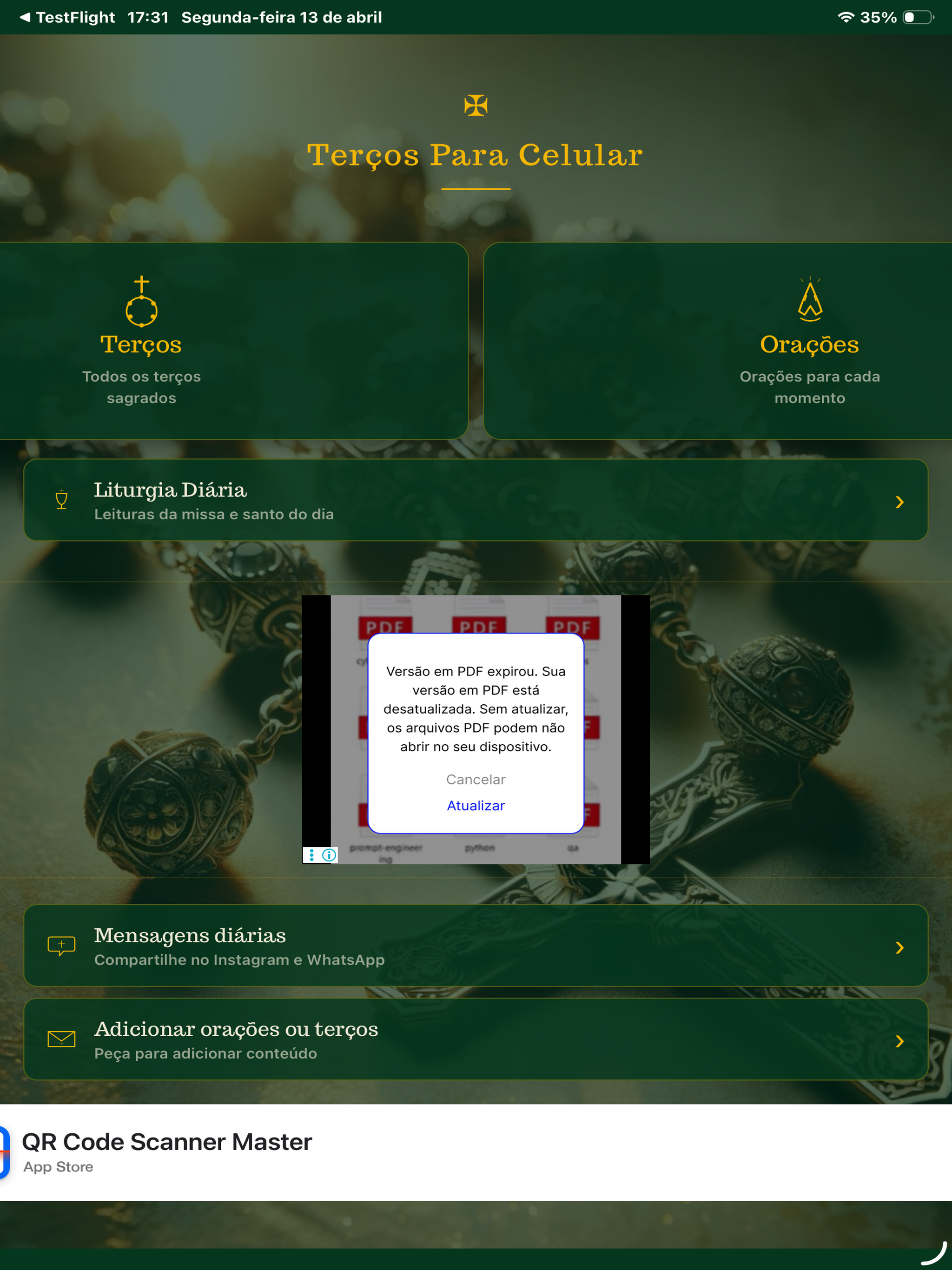 Terços & Fé: Orações Diárias screenshot 7