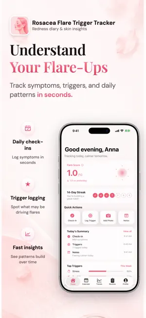 Rosacea Flare Trigger Tracker screenshot 2
